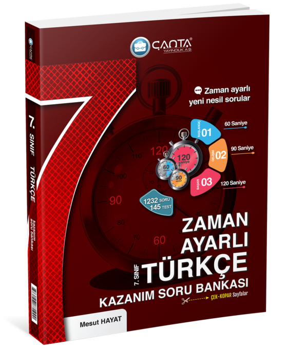 7.%20Sınıf%20Türkçe%20Zaman%20Ayarlı%20Kazanım%20Soru%20Bankası%20Çanta%20Yayıncılık