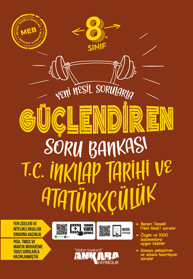 8.%20Sınıf%20Güçlendiren%20İnkılap%20Tarihi%20Soru%20Bankası%20Ankara%20Yayıncılık