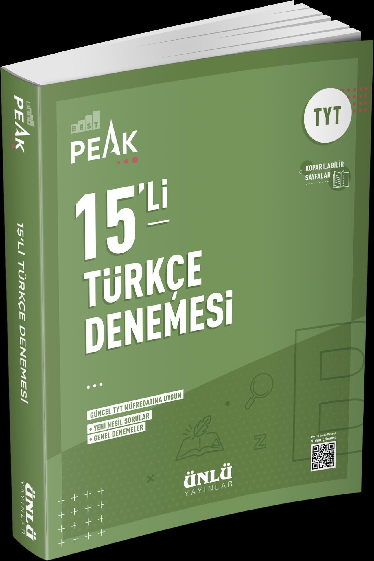 Best%20Peak%2015’Li%20Tyt%20Türkçe%20Branş%20Denemesi