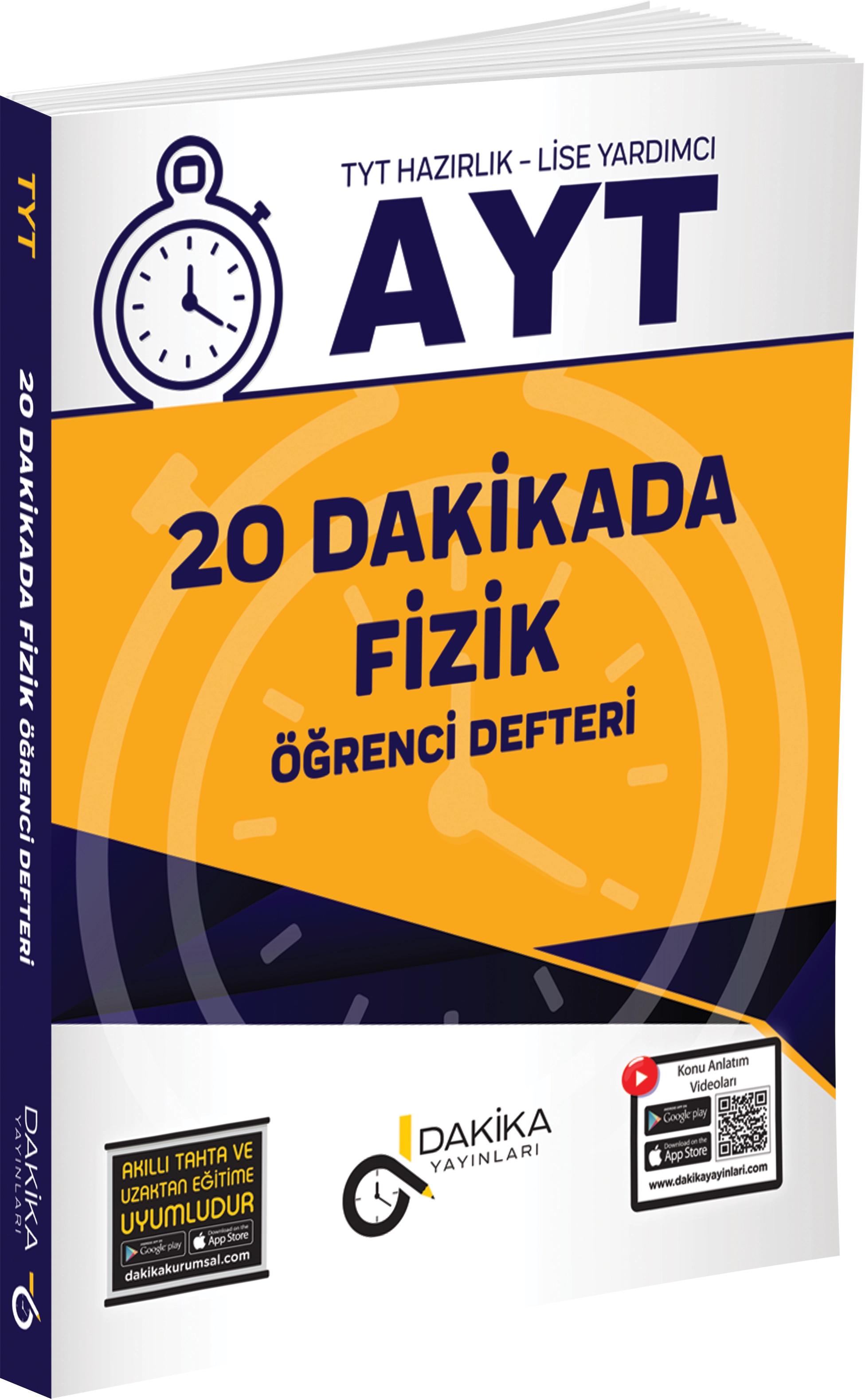 20%20Dakikada%20AYT%20Fizik%20Öğrenci%20Defteri%20Dakika%20Yayınları