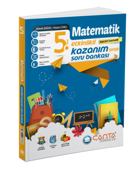 5. Sınıf Matematik Etkinlikli Kazanım Soru Bankası Çanta Yayıncılık