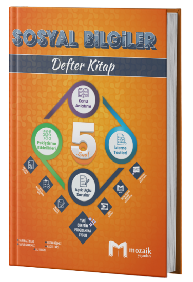 5. Sınıf Sosyal Bilgiler Defter Kitap Mozaik Yayınları