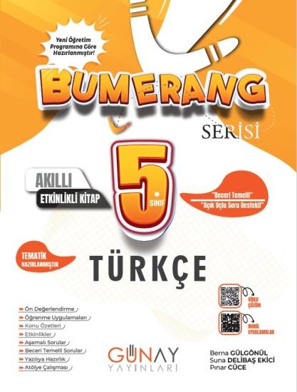 5. Sınıf Bumerang Etkinlikli Türkçe Günay Yayınları