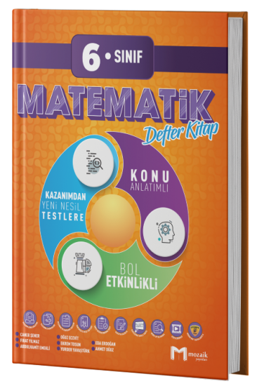 6. Sınıf Matematik Defter Kitap Mozaik Yayınları