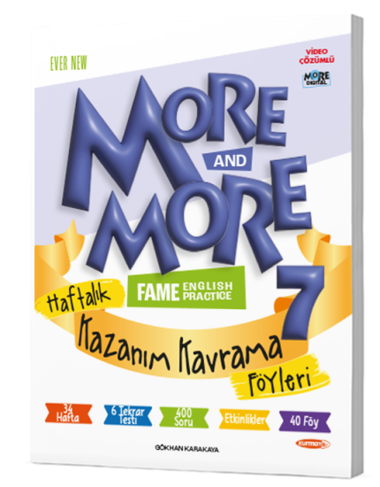 More & More 7 Haftalık Kazanım Kavrama Föyleri Kurmay ELT