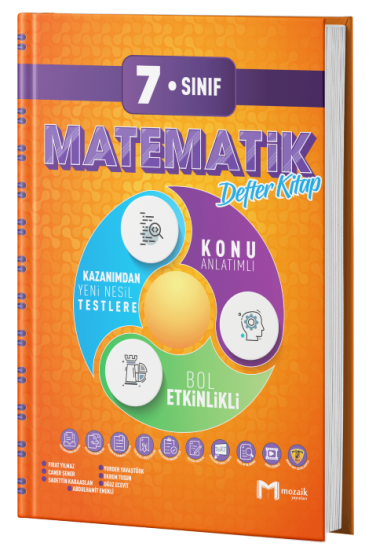 7. Sınıf Matematik Defter Kitap Mozaik Yayınları