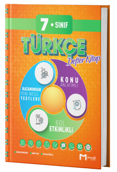 7. Sınıf Türkçe Defter Kitap Mozaik Yayınları