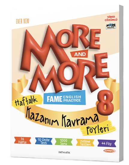 More & More 8 Haftalık Kazanım Kavrama Föyleri Kurmay ELT