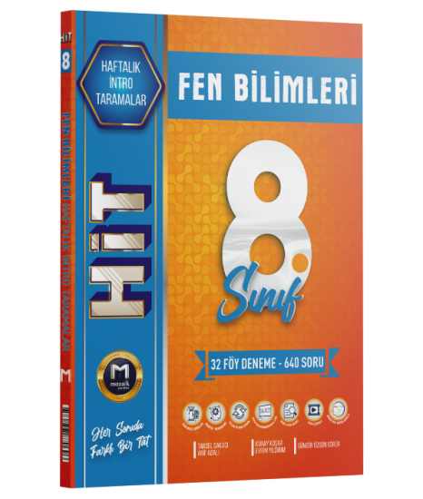 8. Sınıf Fen Bilimleri HİT 32 Deneme Mozaik Yayınları