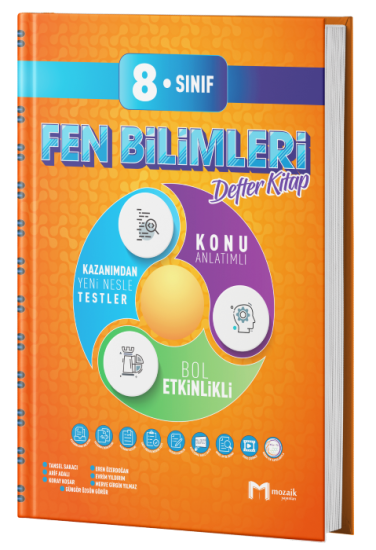 8. Sınıf Fen Bilimleri İntro Defter Kitap Mozaik Yayınları