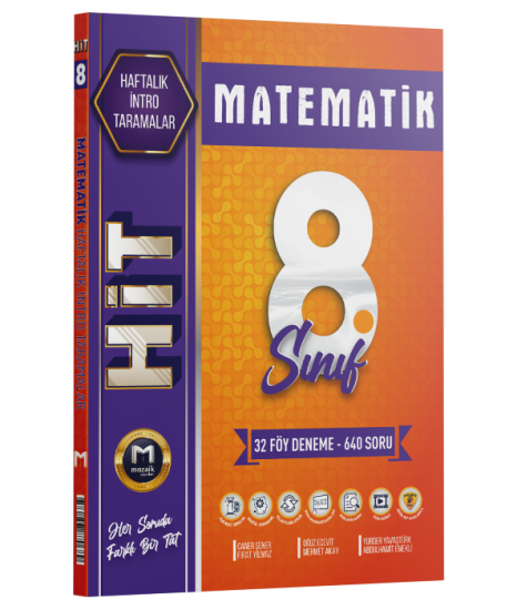 8. Sınıf Matematik HİT 32 Deneme Mozaik Yayınları