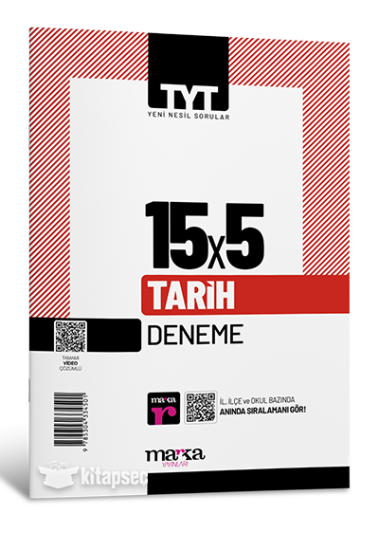 Tyt Tarih 15X5 Deneme Tamamı Video Çözümlü Marka Yayınları