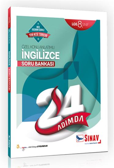 Sınav Dergisi Yayınları 8. Sınıf İngilizce 24 Adımda Özel Konu Anlatımlı Soru Bankası Sınav Dergisi