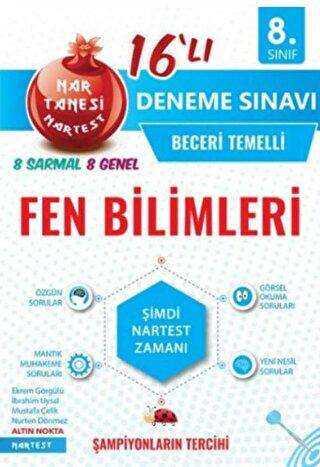 Nartest Yayınları 8. Sınıf Lgs Fen Bilimleri Nar Tanesi 16 Lı Deneme Nartest