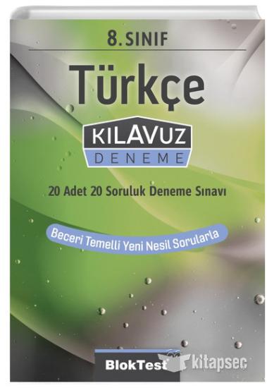 8. Sınıf Bloktest Türkçe Kılavuz Deneme