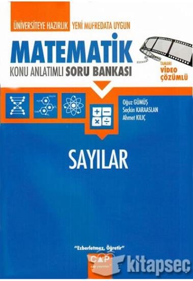 Çap Yayınları Üniversiteye Hazırlık Matematik Sayılar Konu Anlatımlı Soru Bankası Çap