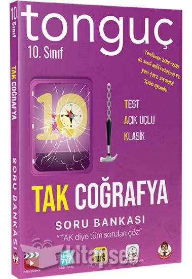 Tonguç Yayınları 10. Sınıf Tak Coğrafya Soru Bankası Tonguç Akademi