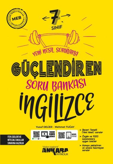 7. Sınıf Güçlendiren İngilizce Soru Bankası Ankara Yayıncılık