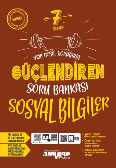 7. Sınıf Güçlendiren Sosyal Bilgiler Soru Bankası Ankara Yayıncılık