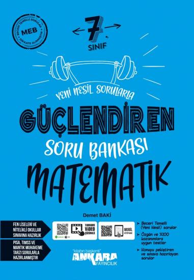 7. Sınıf Güçlendiren Matematik Soru Bankası Ankara Yayıncılık