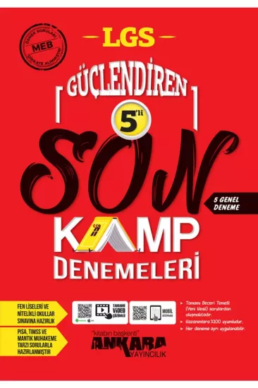 Ankara 8. Sınıf Güçlendiren Lgs 5’Li Son Kamp Denemeleri