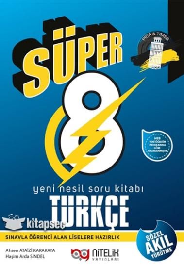 Süper 8. Sınıf Türkçe Yeni Nesil Soru Kitabı