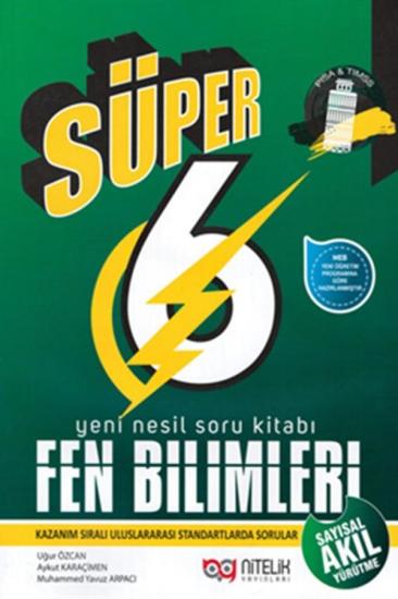 Süper 6. Sınıf Yeni Nesil Fen Bilimleri Soru Kitabı