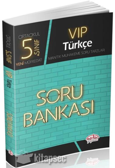 Editör Yayınları 5. Sınıf Vıp Türkçe Soru Bankası Editör