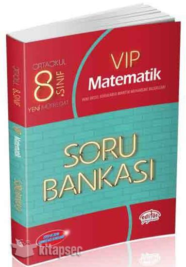 Editör Yayınları 8. Sınıf Lgs Vıp Matematik Soru Bankası Editör