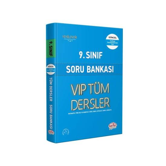 Editör Vip 9. Sınıf Tüm Dersler Soru Bankası Mavi Kitap Kamp: