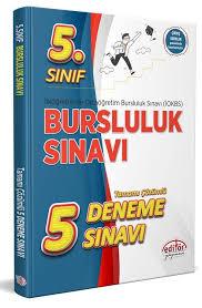 5 Sınıf Bursluluk Sınavı Çözümlü 5 Deneme Sınavı