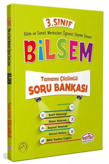 3. Sınıf Bilsem Tamamı Çözümlü Soru Bankası