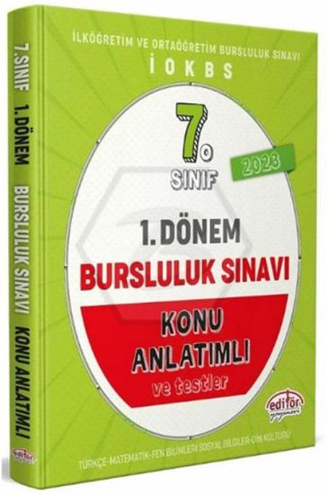 EDİTÖR 7. SINIF 1.DÖNEM BURSLULUK SINAVI KONU ANLATIMLI İADESİZ - (9786052805404)