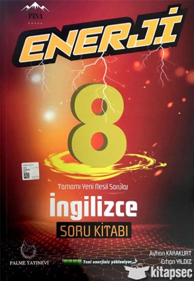 Palme Yayınları 8. Sınıf LGS İngilizce Enerji Soru Kitabı Palme