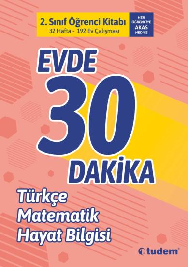 Tudem Yayınları 2. Sınıf Evde 30 Dakika Türkçe Matematik Hayat Bilgisi Soru Ev Çalışması Tudem