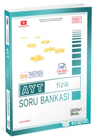 Üç Dört Beş Yayınları Ayt Fizik Soru Bankası Üç Dört Beş