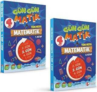 Artıbir 4. Sınıf Gün Gün Matik Matematik ( 2 Kitap)