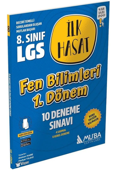 1843 Lgs Fen Bilimleri İlk Hasat 10 Deneme Sınavı (1.Dönem)