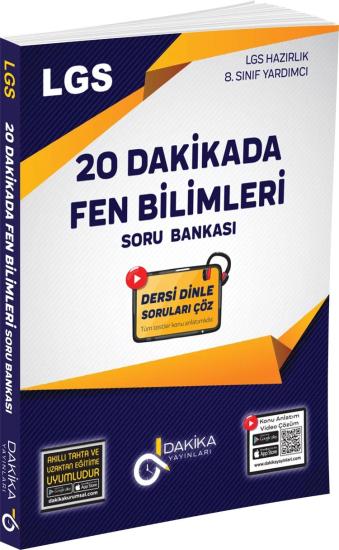 20 Dakikada 8. Sınıf LGS Fen Bilimleri Soru Bankası Dakika Yayınları