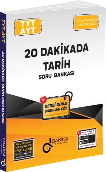 20 Dakikada TYT - AYT Tarih Soru Bankası Dakika Yayınları