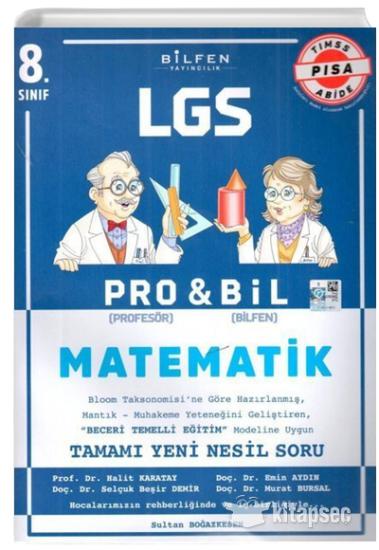 Bilfen Yayınları 8. Sınıf LGS Matematik Probil Soru Bankası Bilfen