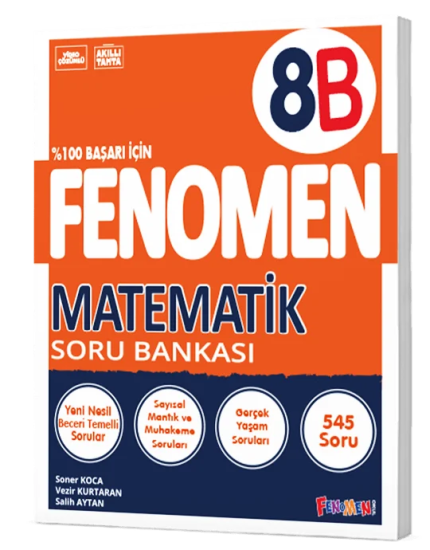 8. Sınıf Matematik Soru Bankası (B) Fenomen Yayınları