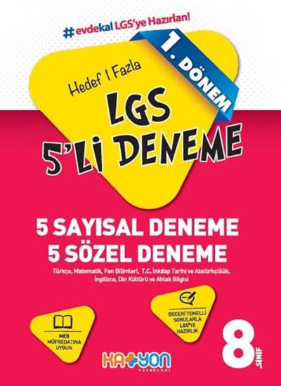 8. Sınıf Lgs 1.Dönem Hedef 1 Fazla 5 Li Den.2020