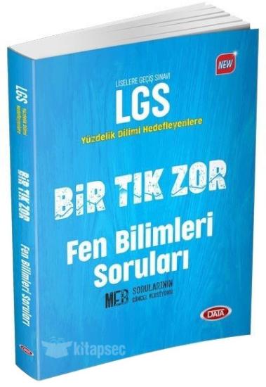 Data Yayınları 8. Sınıf LGS Bir Tık Zor Fen Bilimleri Soruları Data