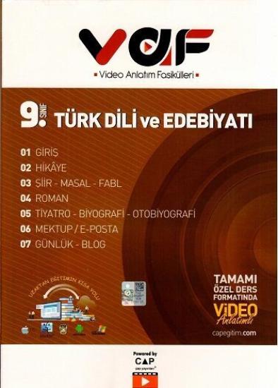 Vaf 9. Sınıf T.Dili Edebiyatı - 2021