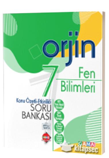 7. Sınıf Orjin Fen Bilimleri Konu Özetli Etkinlikli Soru Bankası