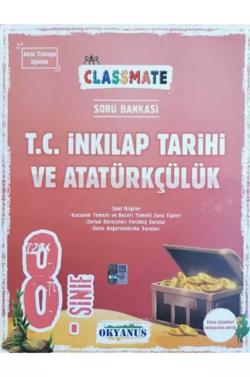 8. Sınıf Classmate T. C. İnkılap Tarihi Ve Atatürkçülük Soru Bankası