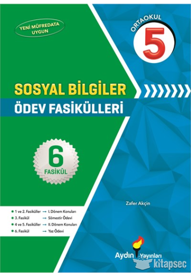 Aydın Yayınları 5. Sınıf Sosyal Bilgiler Ödev Fasikülleri Aydın