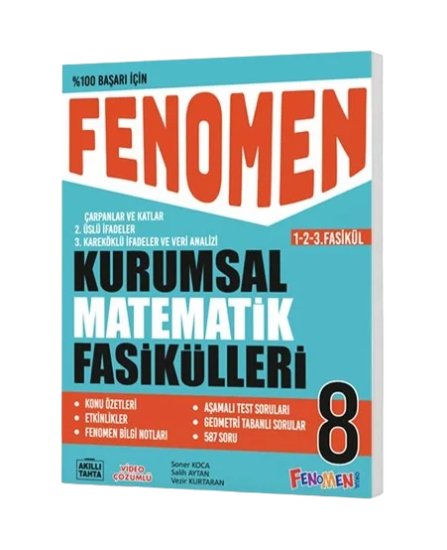 8. Sınıf Kurumsal Matematik Fasikülleri (1.-2.-3. Fasikül) Fenomen Yayınları