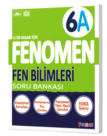 6. Sınıf Fen Bilimleri Soru Bankası (A) Fenomen Yayınları